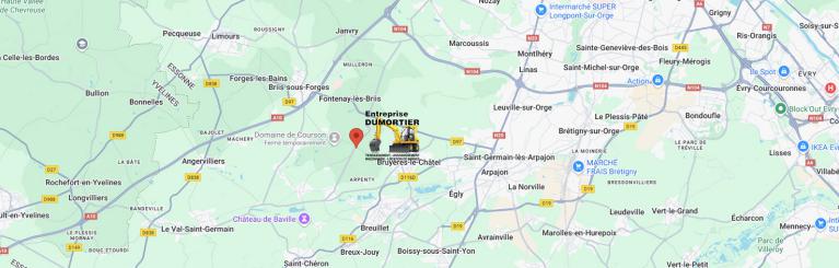 GOOGLE MAP Terrassement Dumortier